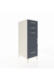 Kronos Dolap Tek Raflı 3 Çekmeceli Tek Kapaklı 44x59x134 - S82M009V2C