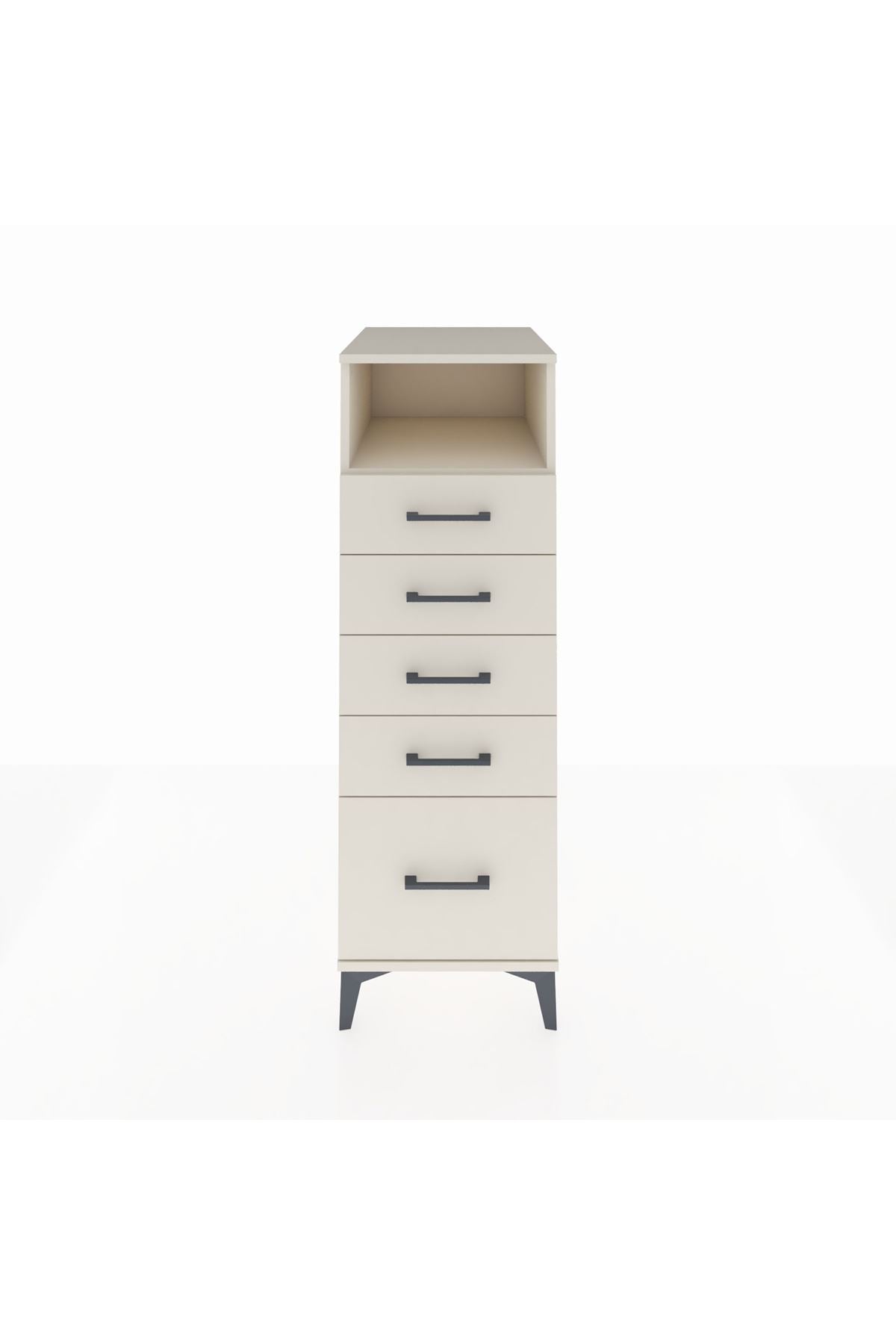 Kronos Dolap Tek Raflı 5 Çekmeceli 44x59x134 - S82M010V1C