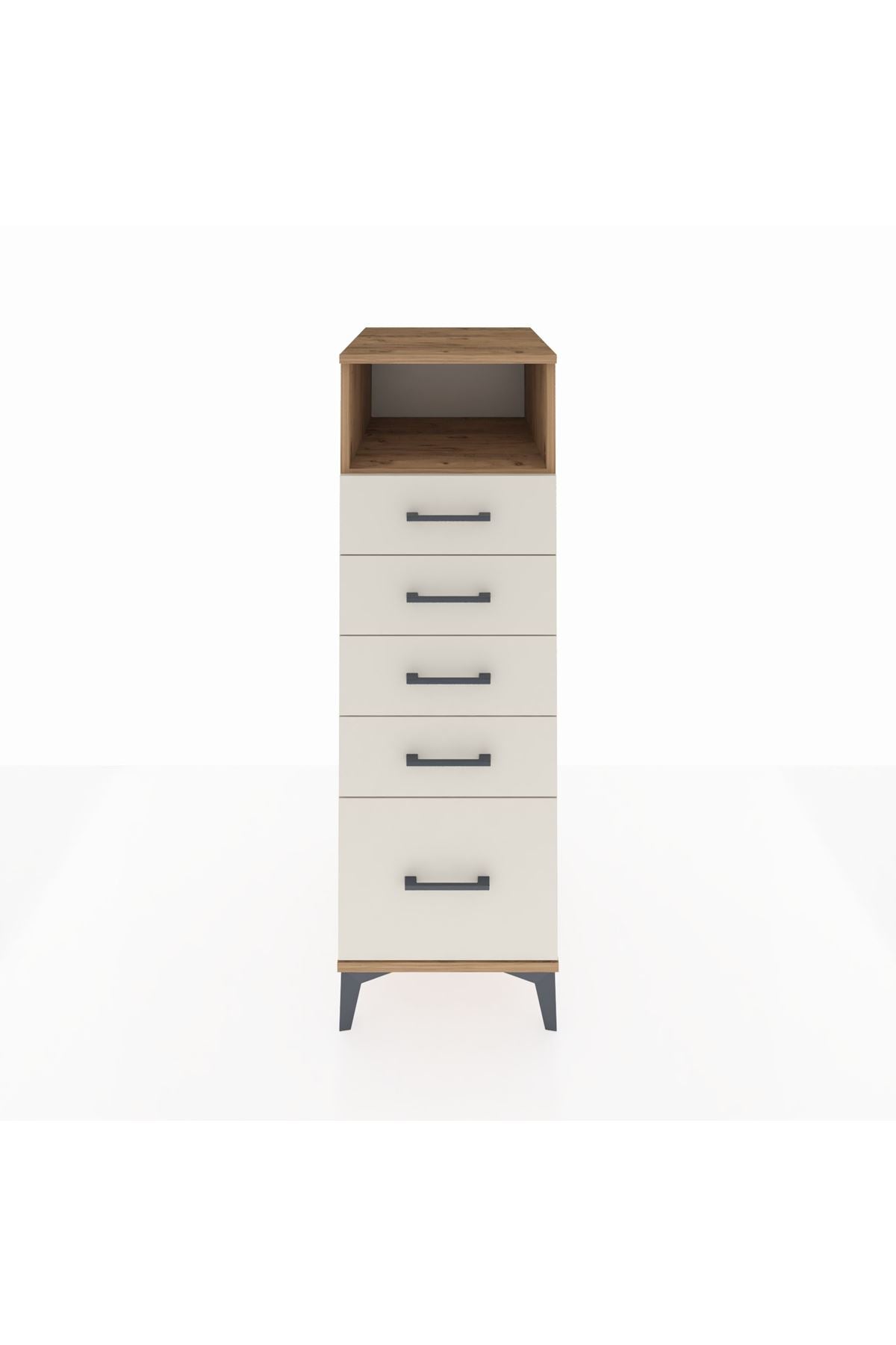 Kronos Dolap Tek Raflı 5 Çekmeceli 44x59x134 - S82M010V7C