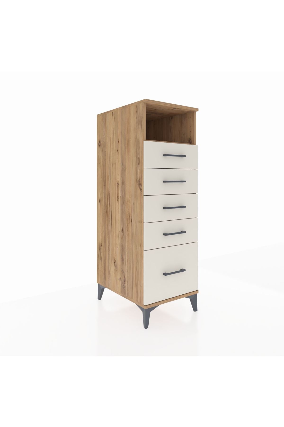 Kronos Dolap Tek Raflı 5 Çekmeceli 44x59x134 - S82M010V7C