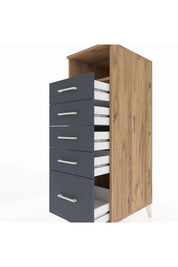 Kronos Dolap Tek Raflı 5 Çekmeceli 44x59x134 - S82M010V8C