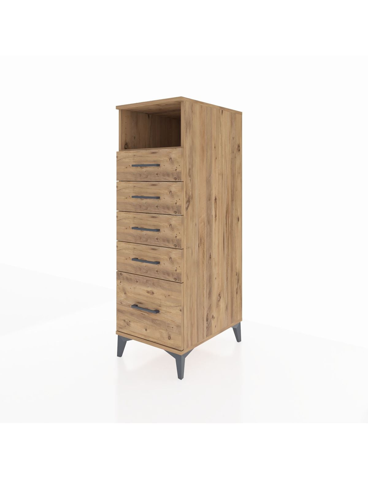 Kronos Dolap Tek Raflı 5 Çekmeceli 44x59x134 - S82M010V9C