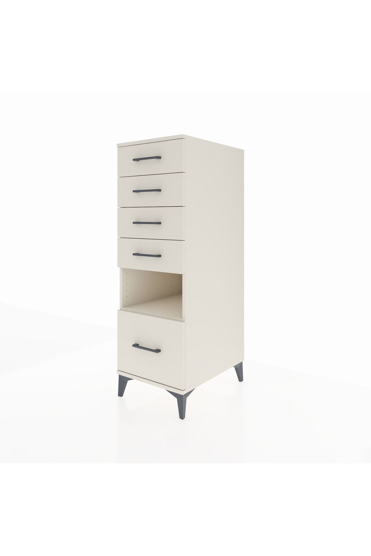 Kronos Dolap Tek Raflı 5 Çekmeceli 44x59x134 - S82M011V1C