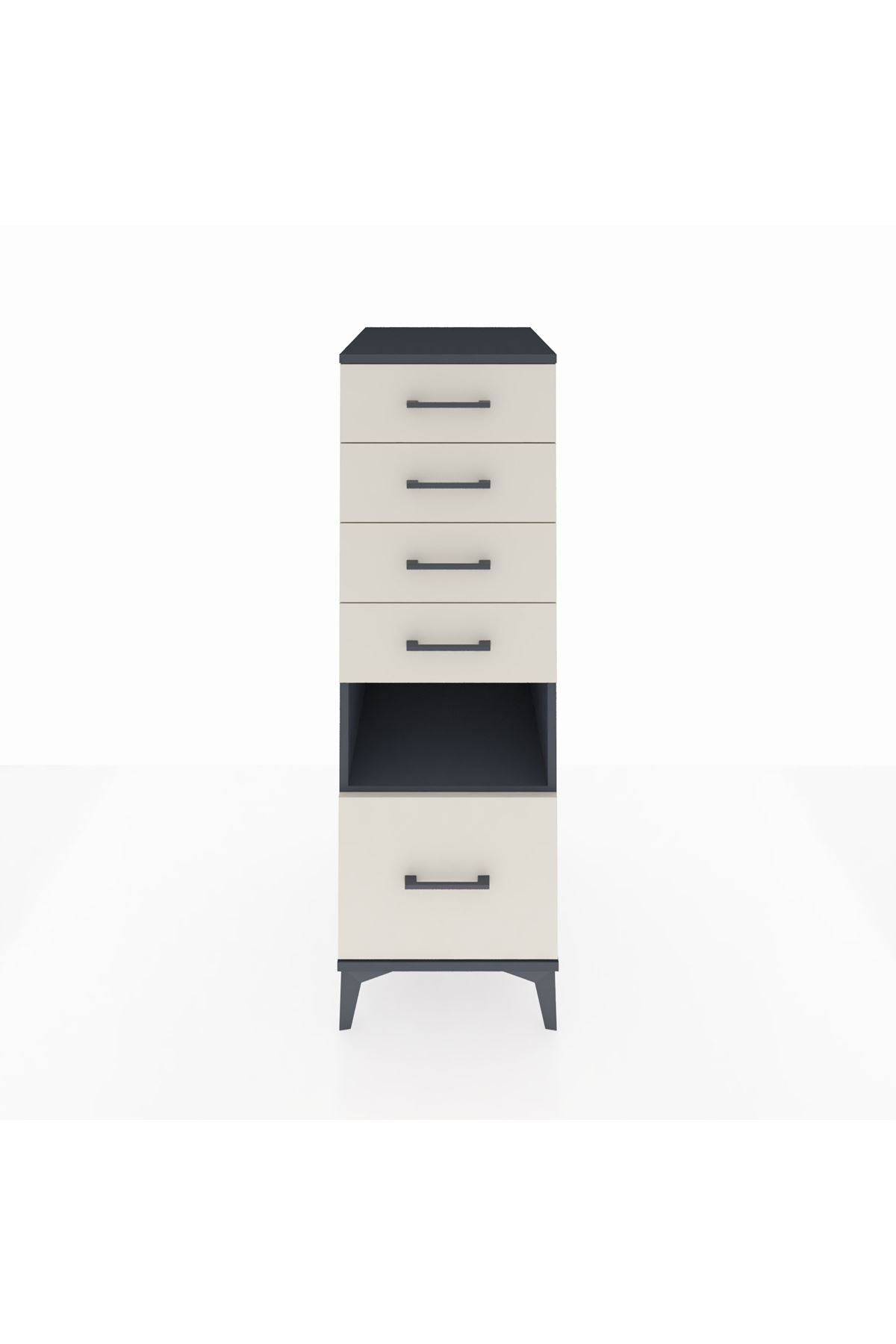 Kronos Dolap Tek Raflı 5 Çekmeceli 44x59x134 - S82M011V4C