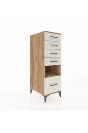 Kronos Dolap Tek Raflı 5 Çekmeceli 44x59x134 - S82M011V7C