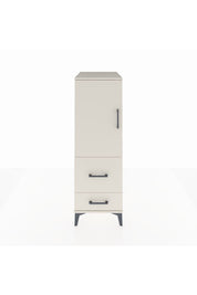 Kronos Dolap Tek Raflı 2 Çekmeceli Tek Kapaklı 44x59x134 - S82M012V1C