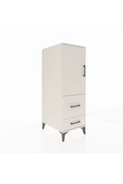 Kronos Dolap Tek Raflı 2 Çekmeceli Tek Kapaklı 44x59x134 - S82M012V1C