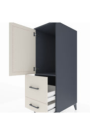 Kronos Dolap Tek Raflı 2 Çekmeceli Tek Kapaklı 44x59x134 - S82M012V4C