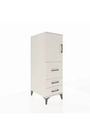 Kronos Dolap Tek Raflı 3 Çekmeceli Tek Kapaklı 44x59x134 - S82M013V1C