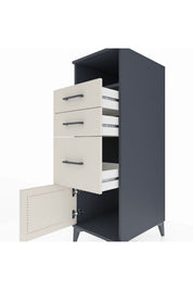 Kronos Dolap Tek Raflı 3 Çekmeceli Tek Kapaklı 44x59x134 - S82M014V4C