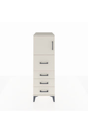 Kronos Dolap Tek Raflı 4 Çekmeceli Tek Kapaklı 44x59x134 - S82M015V1C
