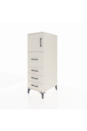 Kronos Dolap Tek Raflı 4 Çekmeceli Tek Kapaklı 44x59x134 - S82M015V1C