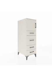 Kronos Dolap Tek Raflı 4 Çekmeceli Tek Kapaklı 44x59x134 - S82M016V1C