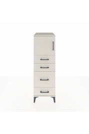 Kronos Dolap Tek Raflı 4 Çekmeceli Tek Kapaklı 44x59x134 - S82M017V1C
