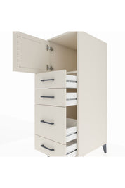 Kronos Dolap Tek Raflı 4 Çekmeceli Tek Kapaklı 44x59x134 - S82M017V1C
