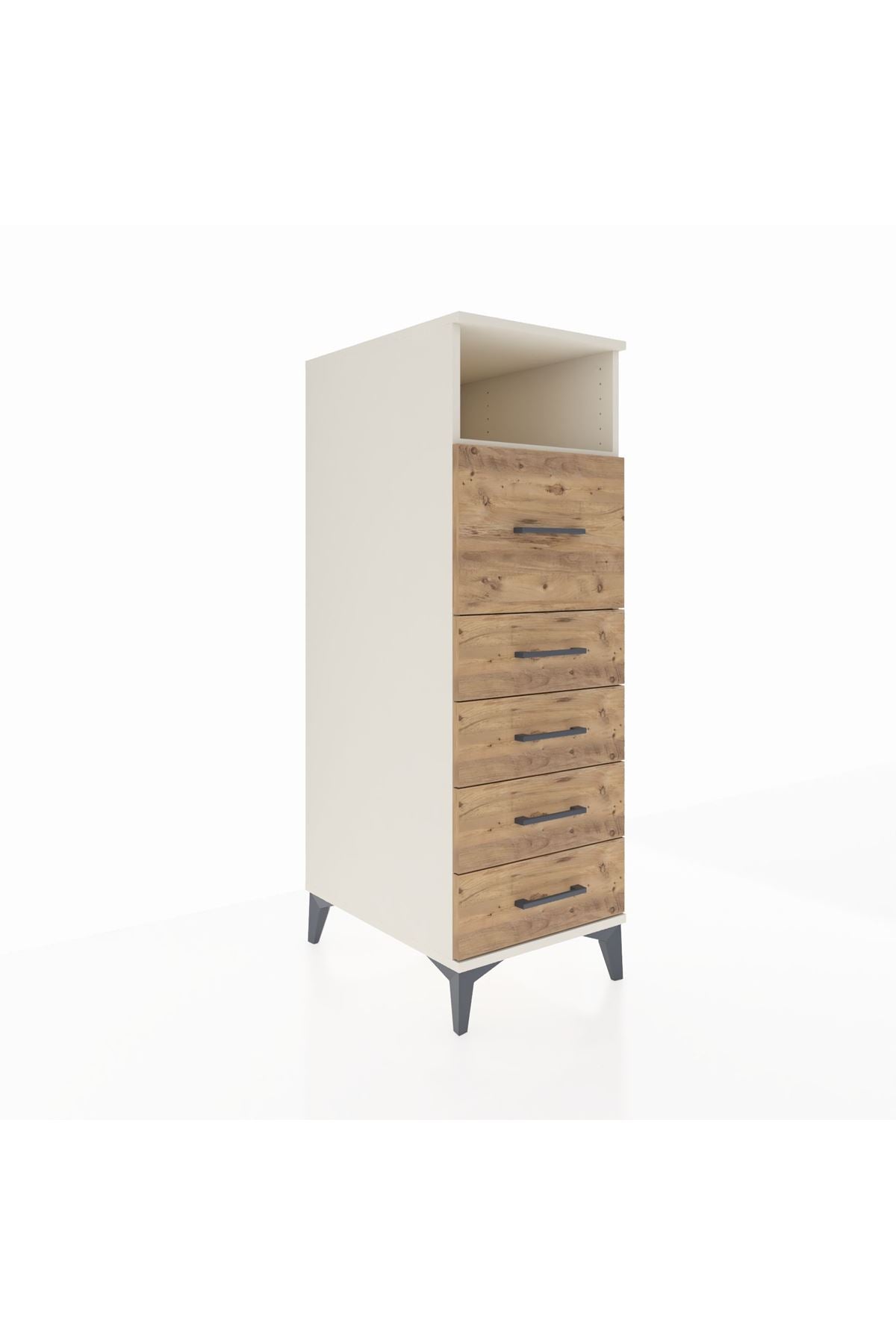 Kronos Dolap Tek Raflı 5 Çekmeceli 44x59x134 - S82M019V3C
