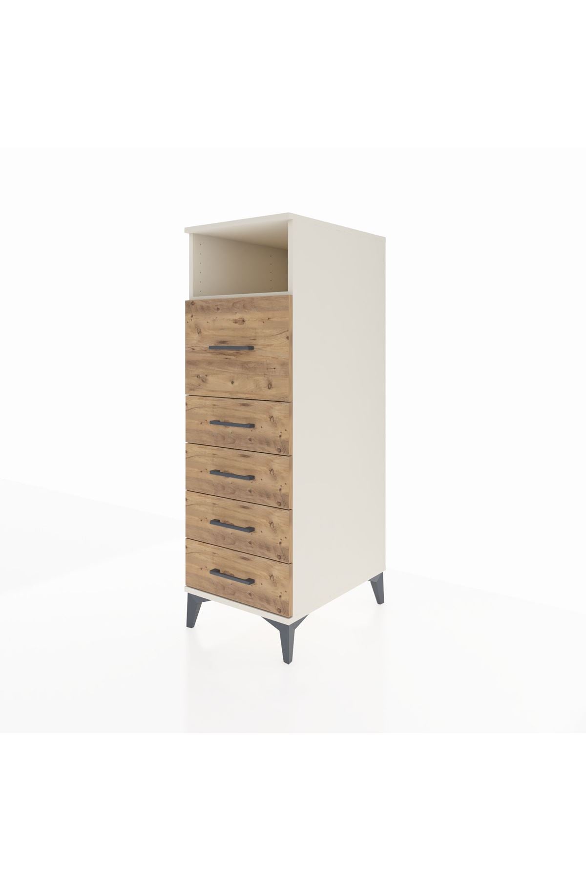 Kronos Dolap Tek Raflı 5 Çekmeceli 44x59x134 - S82M019V3C