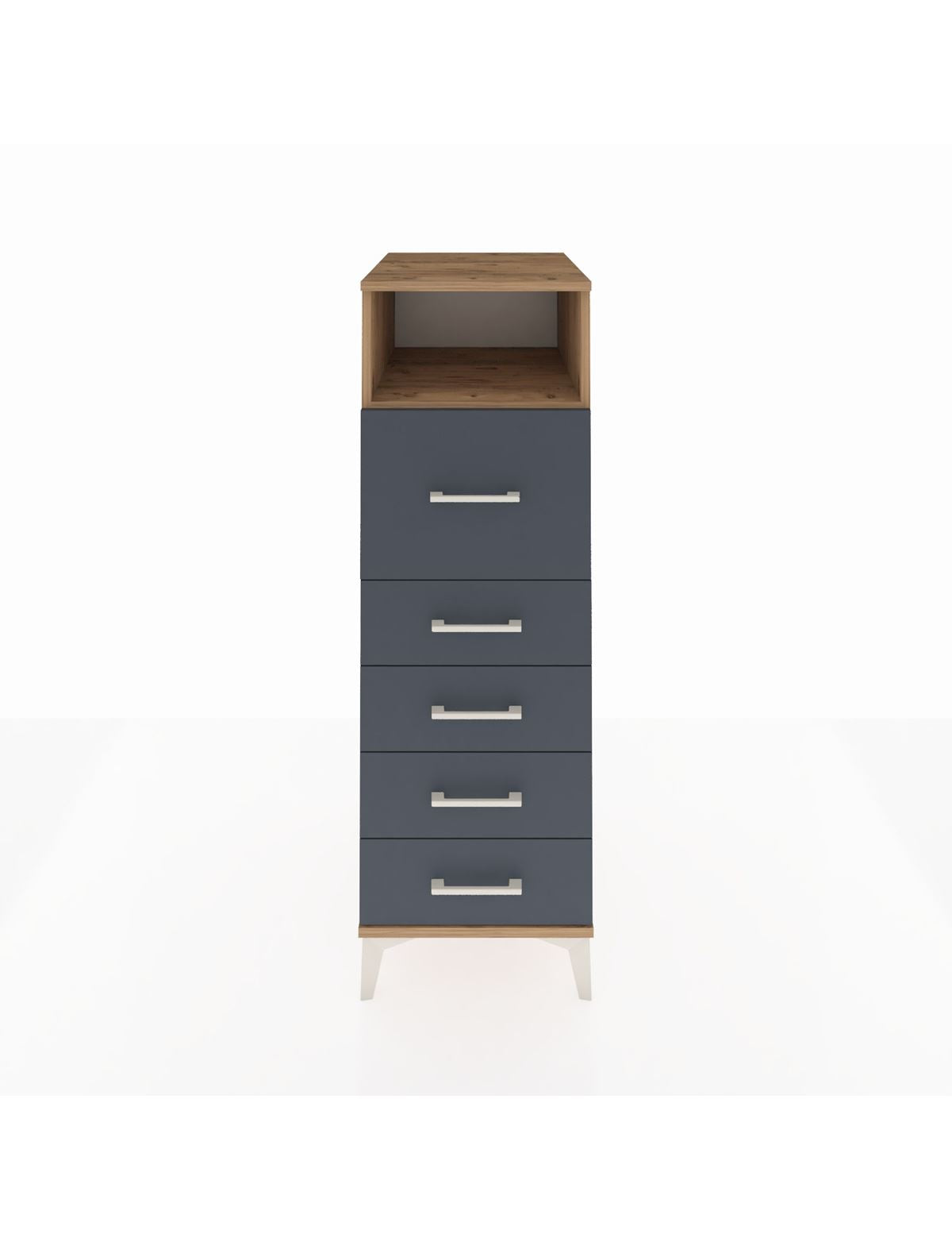 Kronos Dolap Tek Raflı 5 Çekmeceli 44x59x134 - S82M019V8C