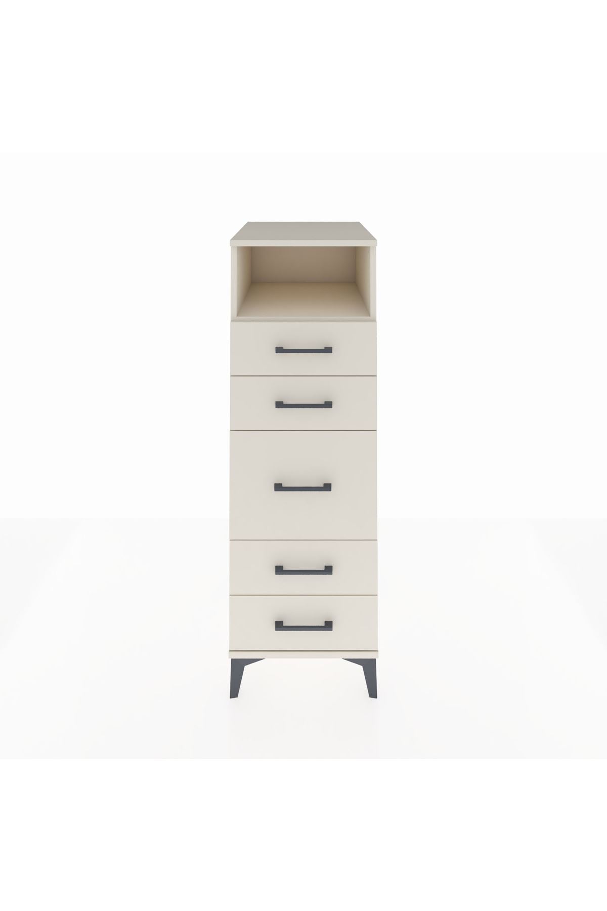 Kronos Dolap Tek Raflı 5 Çekmeceli 44x59x134 - S82M020V1C
