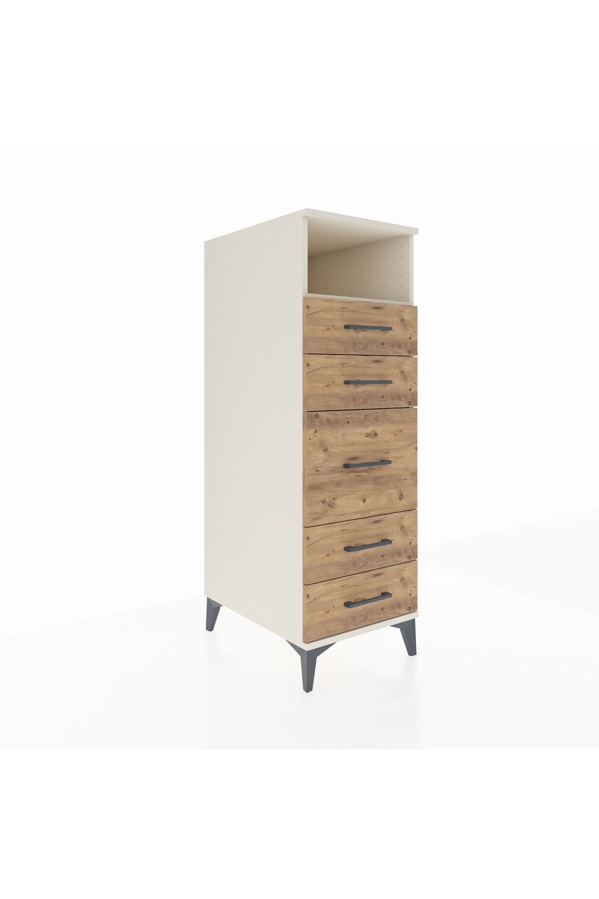 Kronos Dolap Tek Raflı 5 Çekmeceli 44x59x134 - S82M020V3C