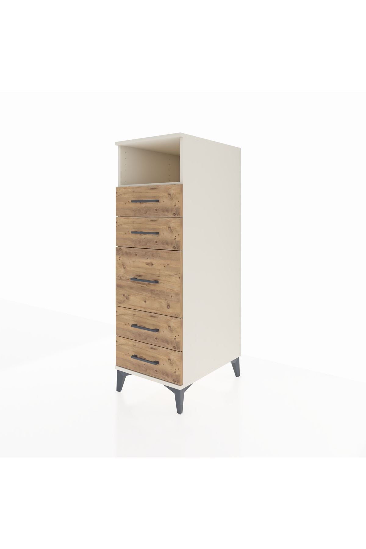 Kronos Dolap Tek Raflı 5 Çekmeceli 44x59x134 - S82M020V3C