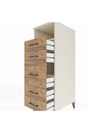 Kronos Dolap Tek Raflı 5 Çekmeceli 44x59x134 - S82M020V3C