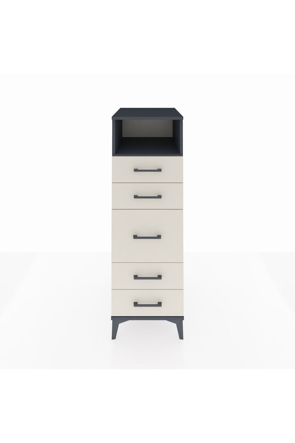 Kronos Dolap Tek Raflı 5 Çekmeceli 44x59x134 - S82M020V4C