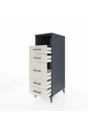 Kronos Dolap Tek Raflı 5 Çekmeceli 44x59x134 - S82M020V4C