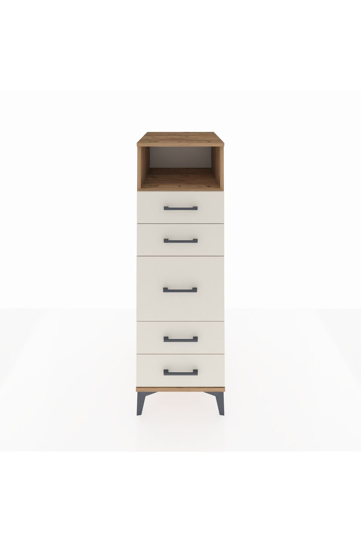 Kronos Dolap Tek Raflı 5 Çekmeceli 44x59x134 - S82M020V7C