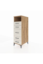 Kronos Dolap Tek Raflı 5 Çekmeceli 44x59x134 - S82M020V7C