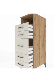 Kronos Dolap Tek Raflı 5 Çekmeceli 44x59x134 - S82M020V7C