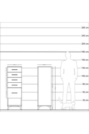 Kronos Dolap 5 Çekmeceli 44x59x134 - S82M021V7C