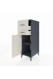Kronos Dolap Tek Raflı 2 Çekmeceli Tek Kapaklı 44x59x134 - S82M022V4C