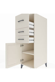 Kronos Dolap Tek Raflı 3 Çekmeceli Tek Kapaklı 44x59x134 - S82M023V1C