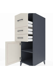 Kronos Dolap Tek Raflı 3 Çekmeceli Tek Kapaklı 44x59x134 - S82M023V4C