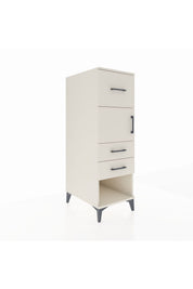 Kronos Dolap Tek Raflı 3 Çekmeceli Tek Kapaklı 44x59x134 - S82M024V1C
