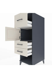 Kronos Dolap Tek Raflı 3 Çekmeceli Tek Kapaklı 44x59x134 - S82M024V4C