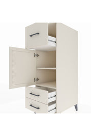 Kronos Dolap 2 Raflı 3 Çekmeceli Tek Kapaklı 44x59x134 - S82M025V1C