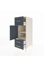 Kronos Dolap 2 Raflı 3 Çekmeceli Tek Kapaklı 44x59x134 - S82M025V2C