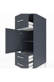 Kronos Dolap 2 Raflı 3 Çekmeceli Tek Kapaklı 44x59x134 - S82M025V5C