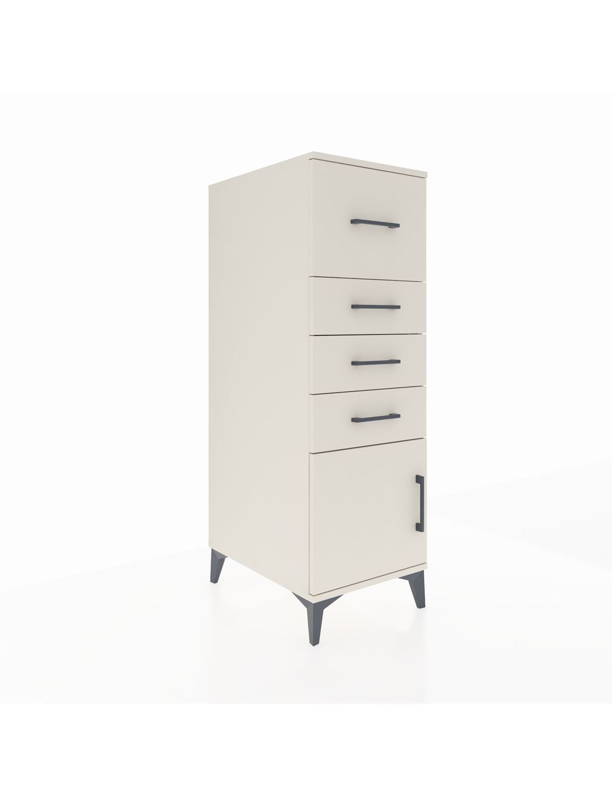 Kronos Dolap 4 Çekmeceli Tek Kapaklı 44x59x134 - S82M026V1C