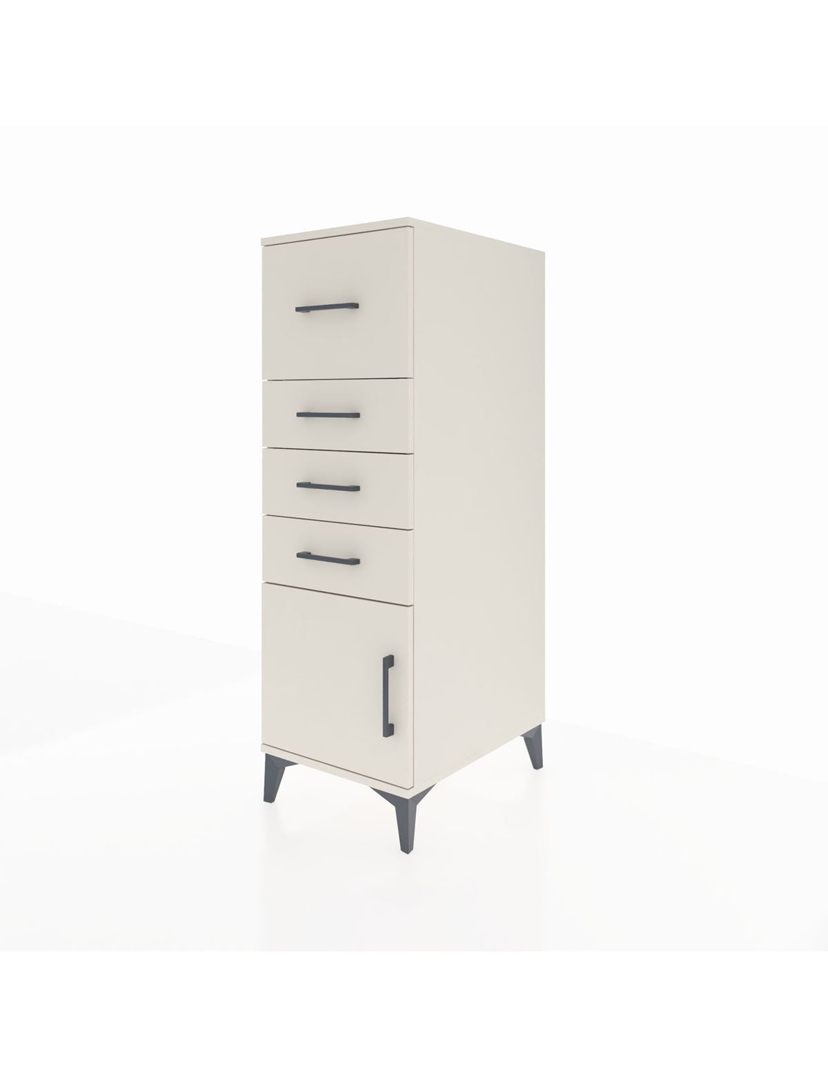 Kronos Dolap 4 Çekmeceli Tek Kapaklı 44x59x134 - S82M026V1C