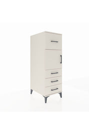 Kronos Dolap Tek Raflı 4 Çekmeceli Tek Kapaklı 44x59x134 - S82M027V1C