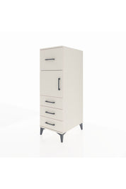 Kronos Dolap Tek Raflı 4 Çekmeceli Tek Kapaklı 44x59x134 - S82M027V1C