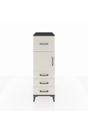 Kronos Dolap Tek Raflı 4 Çekmeceli Tek Kapaklı 44x59x134 - S82M027V4C