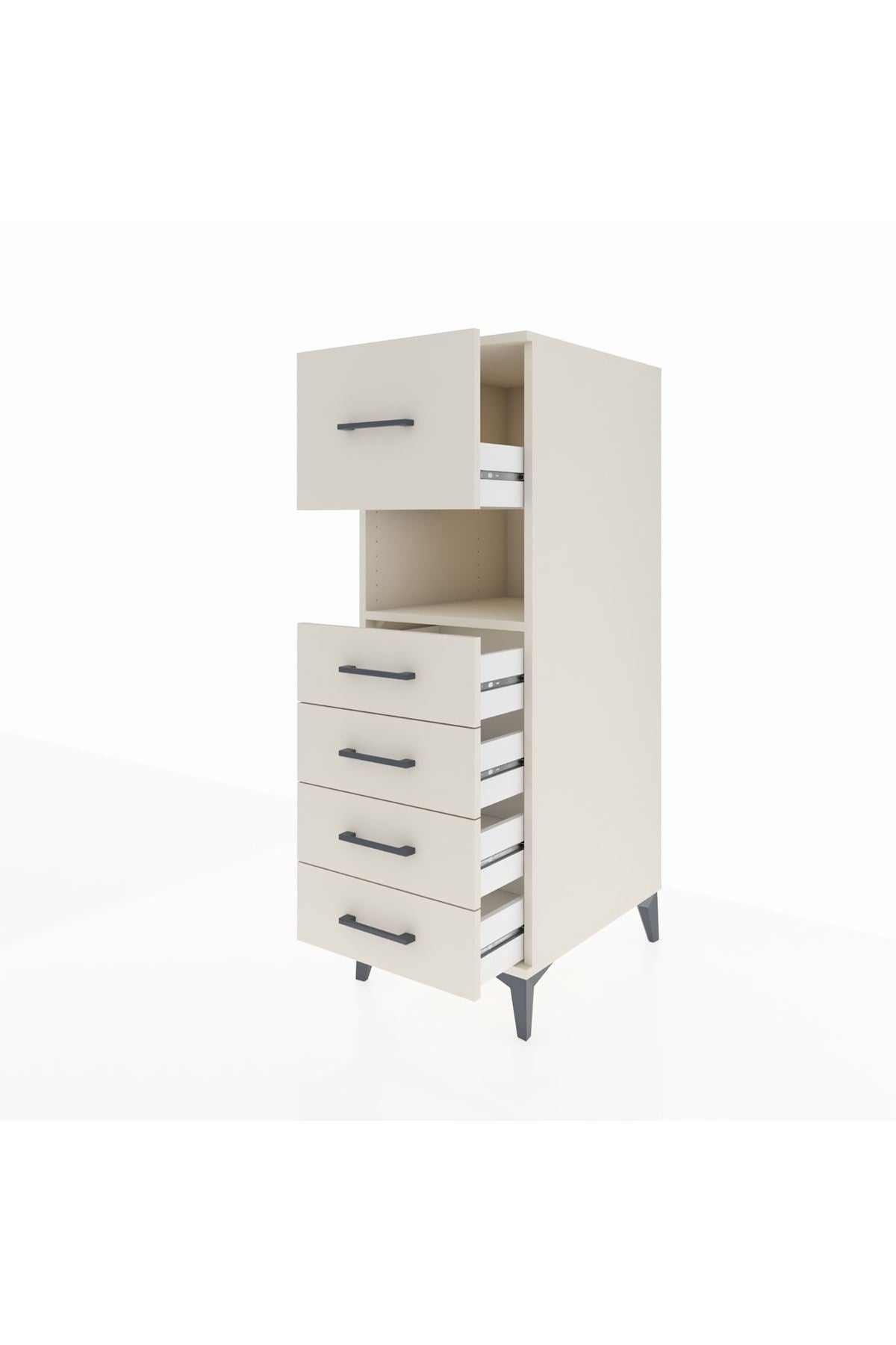 Kronos Dolap Tek Raflı 5 Çekmeceli 44x59x134 - S82M029V1C