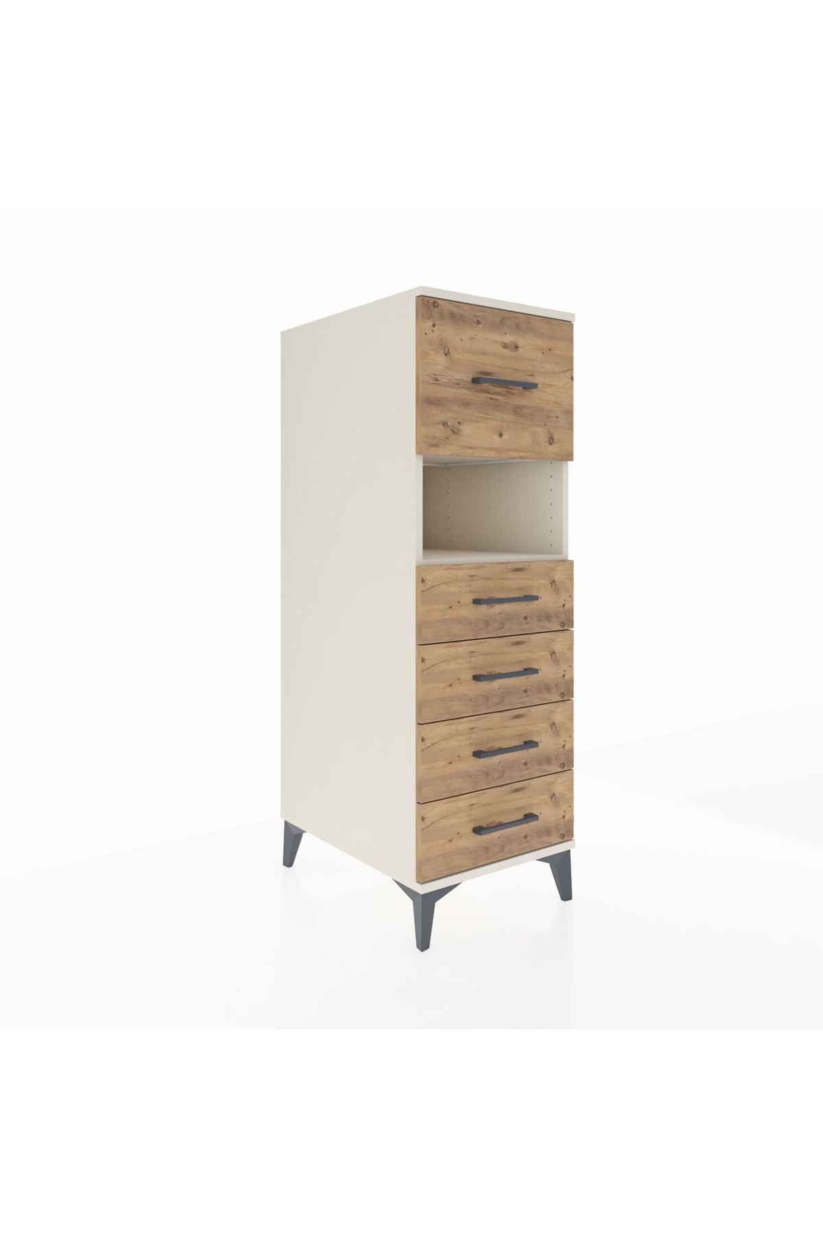 Kronos Dolap Tek Raflı 5 Çekmeceli 44x59x134 - S82M029V3C