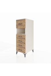 Kronos Dolap Tek Raflı 5 Çekmeceli 44x59x134 - S82M029V3C