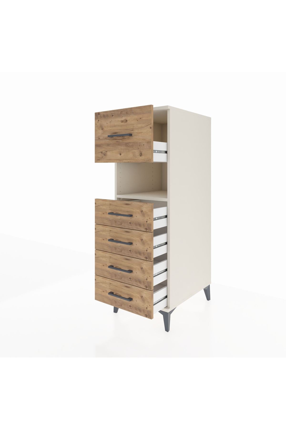 Kronos Dolap Tek Raflı 5 Çekmeceli 44x59x134 - S82M029V3C