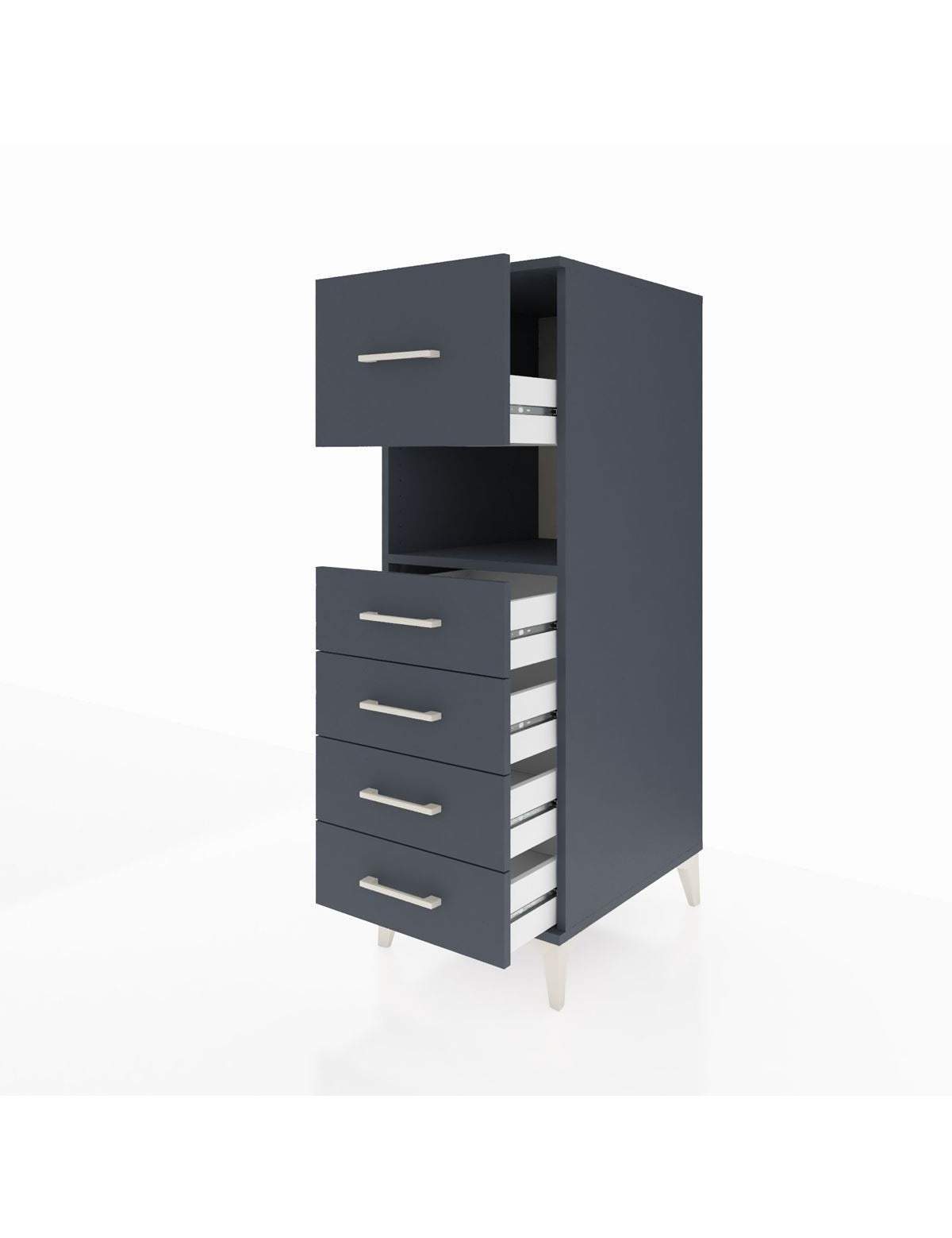 Kronos Dolap Tek Raflı 5 Çekmeceli 44x59x134 - S82M029V5C